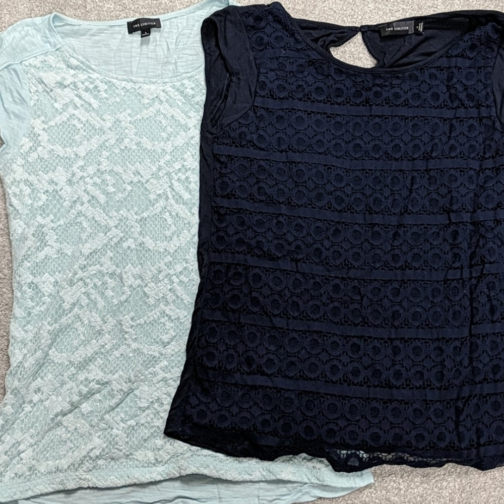 2 Limited lace front t shirts small